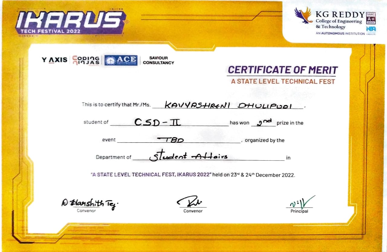 Certificate 2